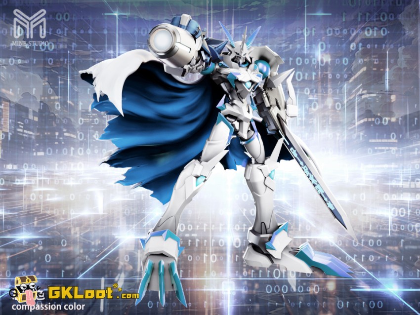 Mine Studio Digimon Omegamon Statue - View 3 Mine Studio Digimon Omegamon Statue - View 3