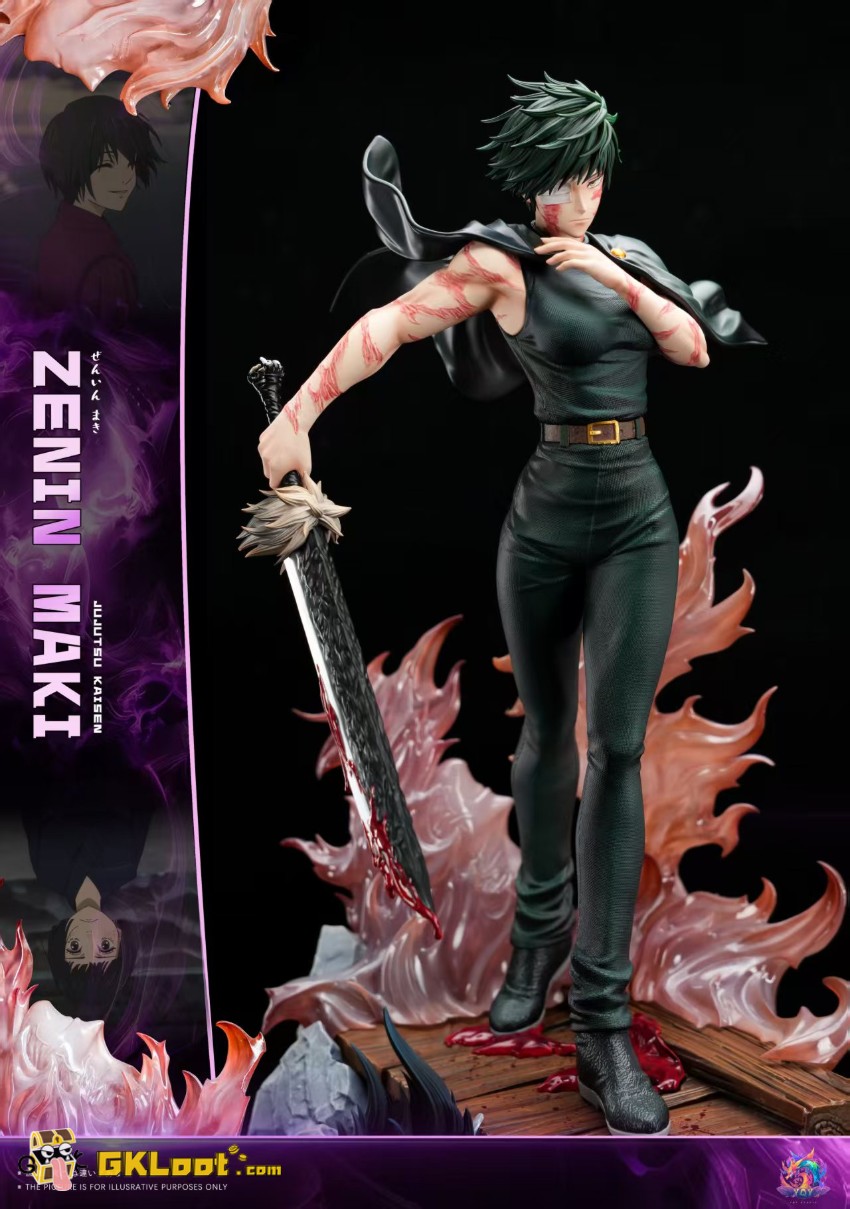 YQY Studio Jujutsu Kaisen Maki Zenin Statue - View 4 YQY Studio Jujutsu Kaisen Maki Zenin Statue - View 4
