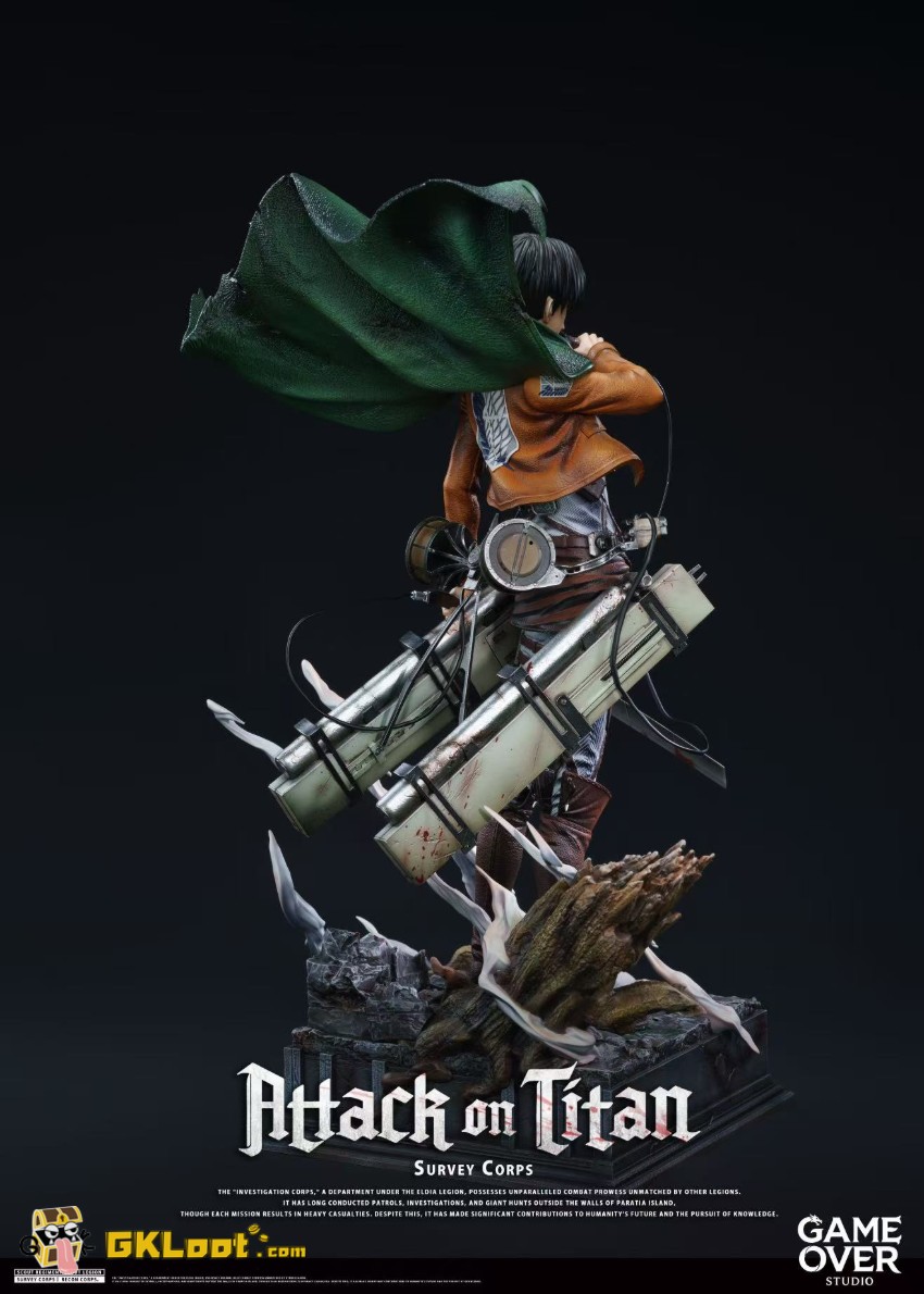 Game Over Studio Attack on Titan Levi Ackerman Statue - View 9 Game Over Studio Attack on Titan Levi Ackerman Statue - View 9