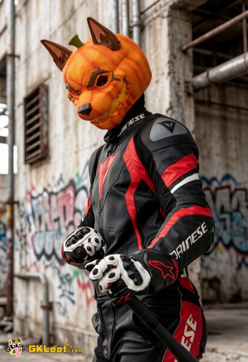 Shibadon Studio Original Pumpkin Head Mask w/ LED - View 19 Shibadon Studio Original Pumpkin Head Mask w/ LED - View 19
