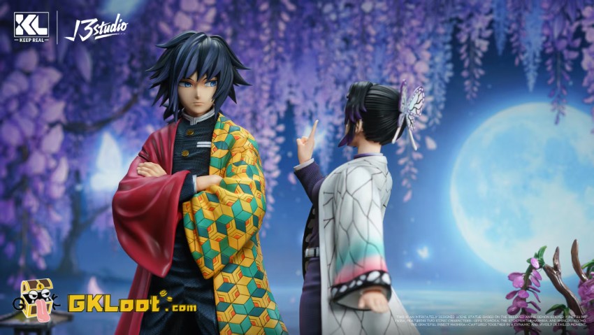 Keep Real & Root 3 Studio Demon Slayer Tomioka Goyu & Kocho Shinobu Statue - View 4 Keep Real & Root 3 Studio Demon Slayer Tomioka Goyu & Kocho Shinobu Statue - View 4
