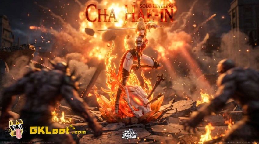 Black Panther Studio 1/6 Solo Leveling Sung Jin Woo & Cha Hae-In Statue - View 7 Black Panther Studio 1/6 Solo Leveling Sung Jin Woo & Cha Hae-In Statue - View 7