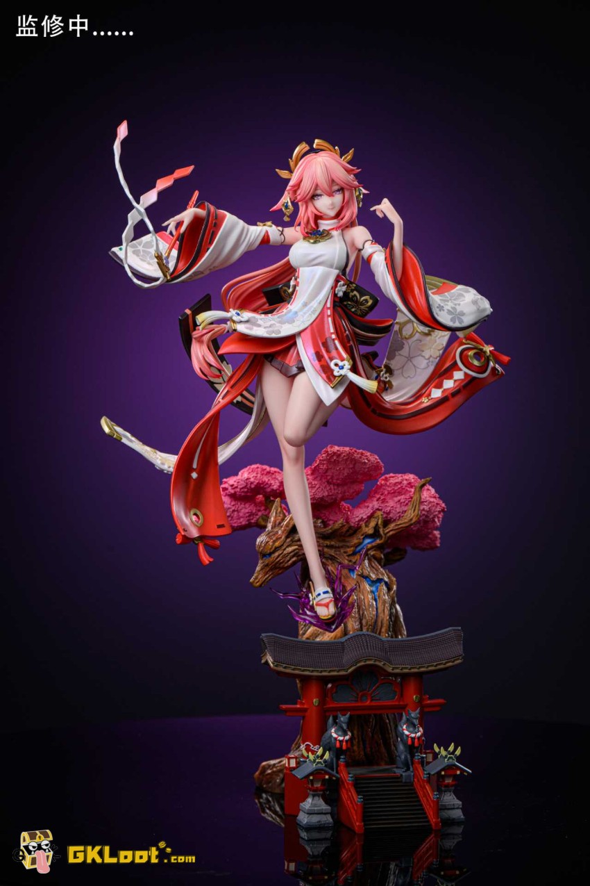 Hakimi Studio 1/6 Genshin Impact Yae Miko & Raiden Shogun Statue - View 2 Hakimi Studio 1/6 Genshin Impact Yae Miko & Raiden Shogun Statue - View 2