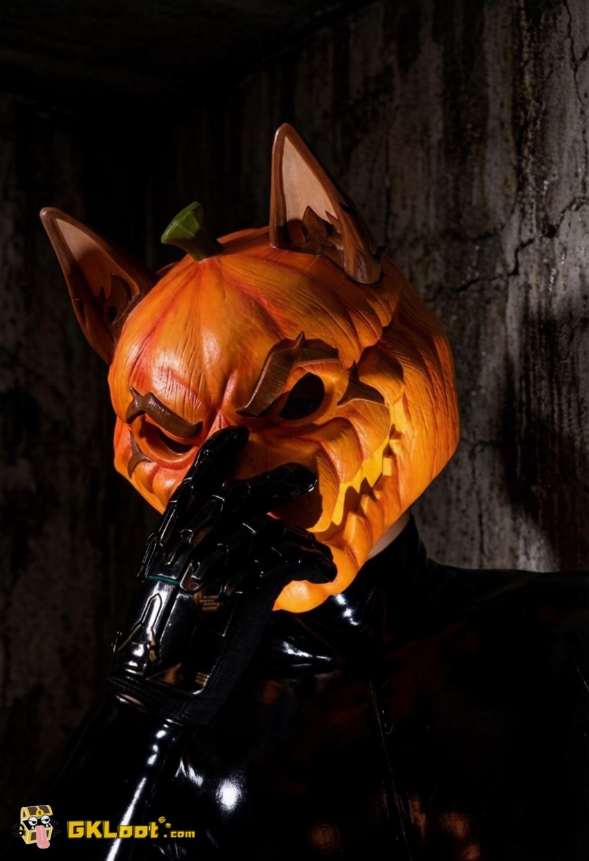 Shibadon Studio Original Pumpkin Head Mask w/ LED - View 6 Shibadon Studio Original Pumpkin Head Mask w/ LED - View 6
