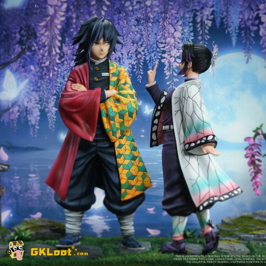 Keep Real & Root 3 Studio Demon Slayer Tomioka Goyu & Kocho Shinobu Statue - View 1 Keep Real & Root 3 Studio Demon Slayer Tomioka Goyu & Kocho Shinobu Statue - View 1