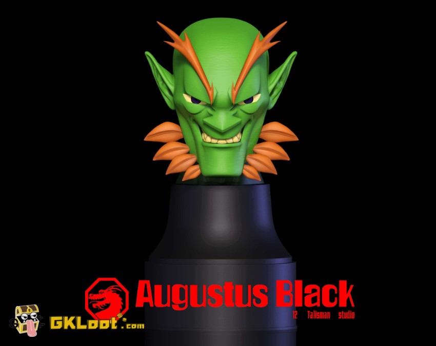 12 Talisman Studio Jackie Chan Adventures Augustus Black Statue - View 9 12 Talisman Studio Jackie Chan Adventures Augustus Black Statue - View 9