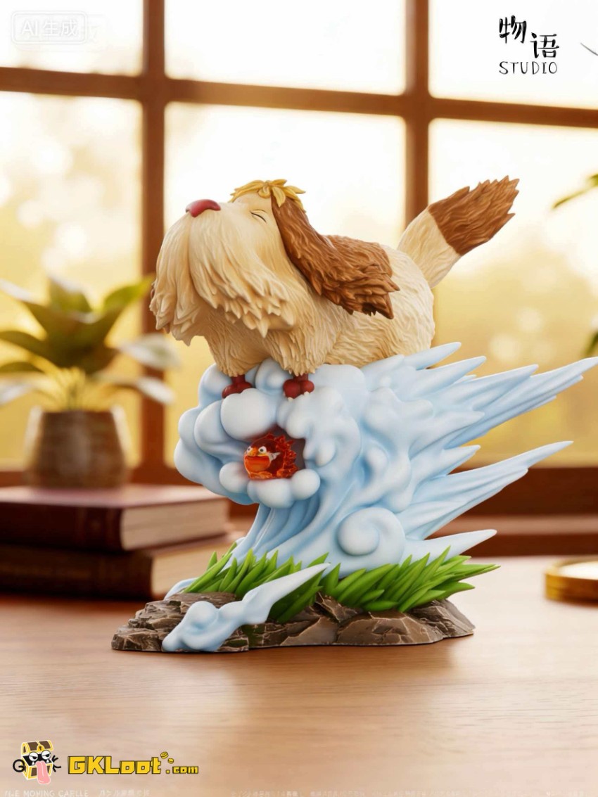 Wu Yu Studio Howl's Moving Castle Calcifer & Heen Statue - View 3 Wu Yu Studio Howl's Moving Castle Calcifer & Heen Statue - View 3