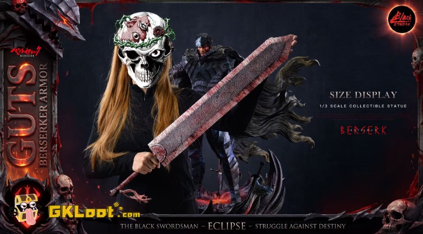 Black Studio Berserk Guts Statue - View 10 Black Studio Berserk Guts Statue - View 10