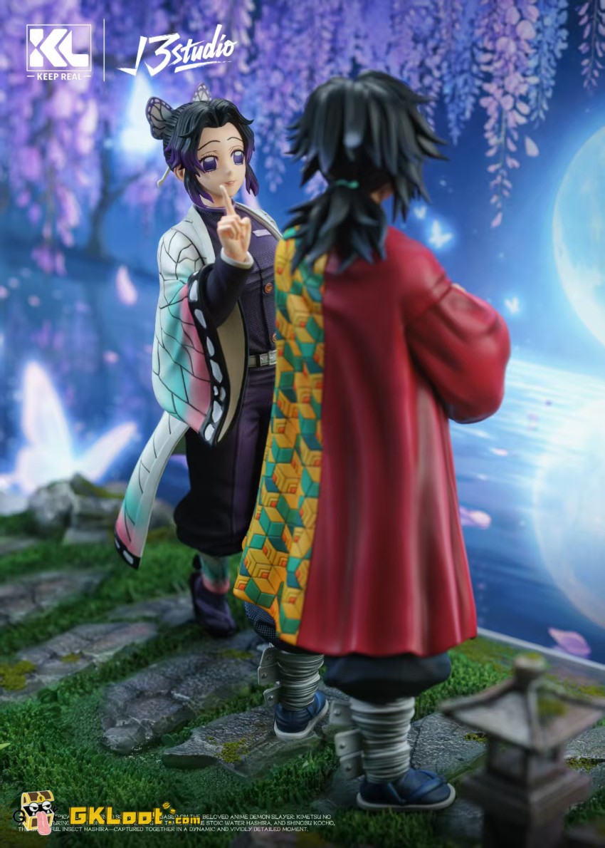 Keep Real & Root 3 Studio Demon Slayer Tomioka Goyu & Kocho Shinobu Statue - View 9 Keep Real & Root 3 Studio Demon Slayer Tomioka Goyu & Kocho Shinobu Statue - View 9