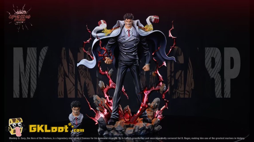 Opening Studio One Piece Monkey D. Garp Statue - View 3 Opening Studio One Piece Monkey D. Garp Statue - View 3