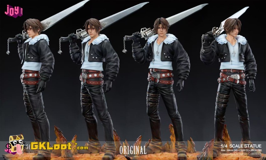 Joy Station Studio 1/4 Final Fantasy Squall Leonhart Statue w/ LED - View 9 Joy Station Studio 1/4 Final Fantasy Squall Leonhart Statue w/ LED - View 9