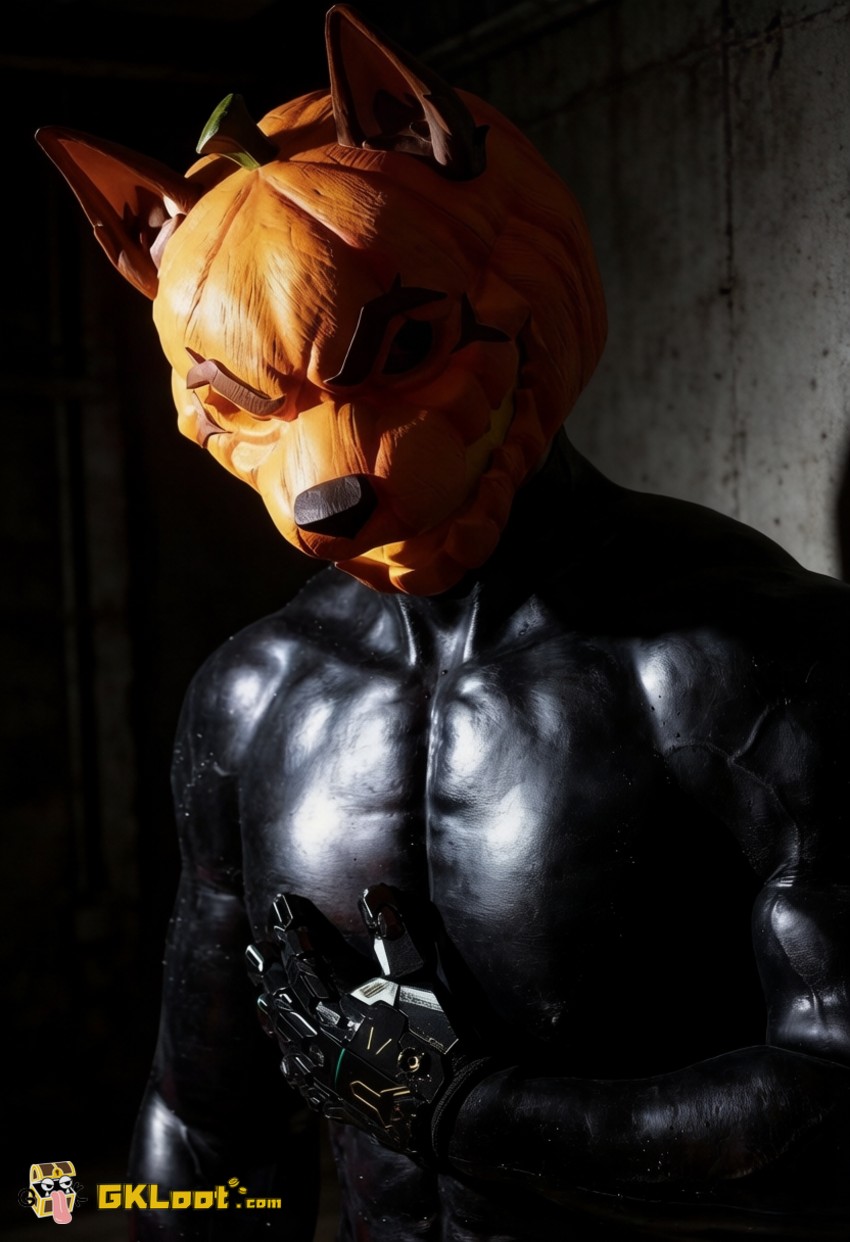 Shibadon Studio Original Pumpkin Head Mask w/ LED - View 5 Shibadon Studio Original Pumpkin Head Mask w/ LED - View 5