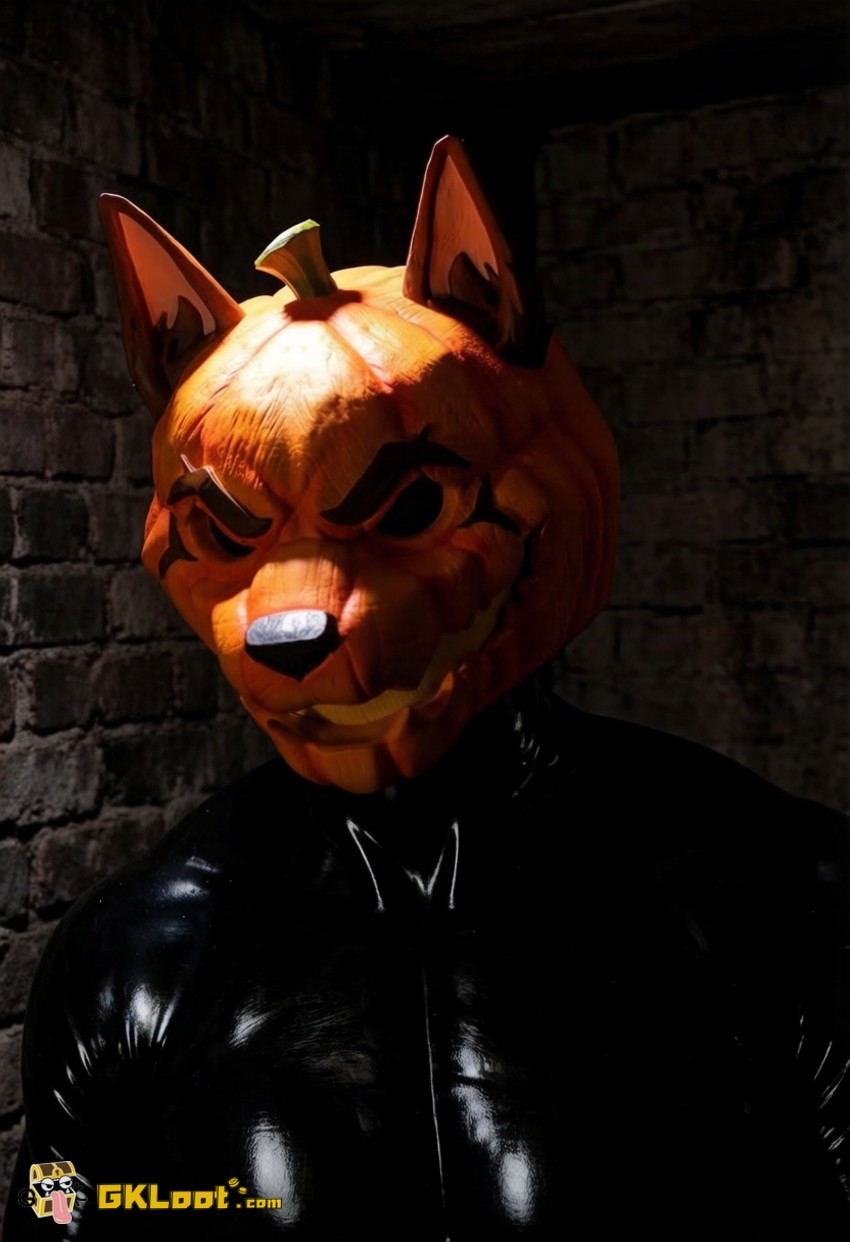 Shibadon Studio Original Pumpkin Head Mask w/ LED - View 7 Shibadon Studio Original Pumpkin Head Mask w/ LED - View 7