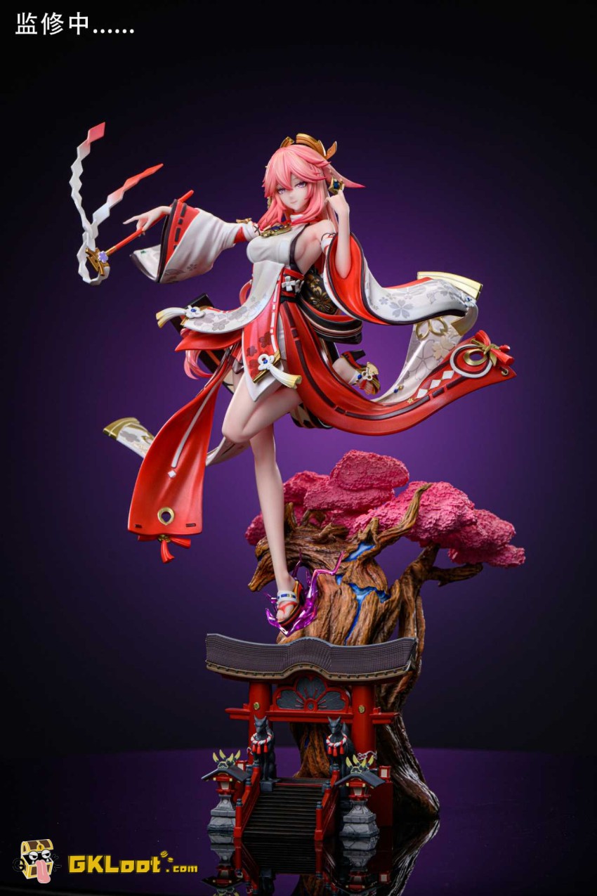 Hakimi Studio 1/6 Genshin Impact Yae Miko & Raiden Shogun Statue - View 15 Hakimi Studio 1/6 Genshin Impact Yae Miko & Raiden Shogun Statue - View 15