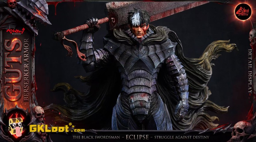 Black Studio Berserk Guts Statue - View 16 Black Studio Berserk Guts Statue - View 16