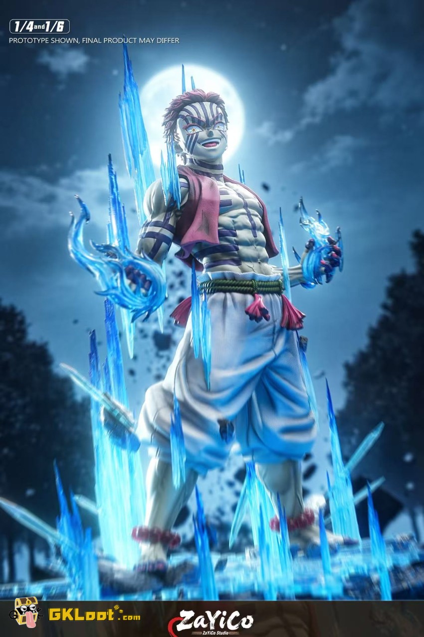Zayico Studio Demon Slayer Akaza Statue w/ LED - View 14 Zayico Studio Demon Slayer Akaza Statue w/ LED - View 14