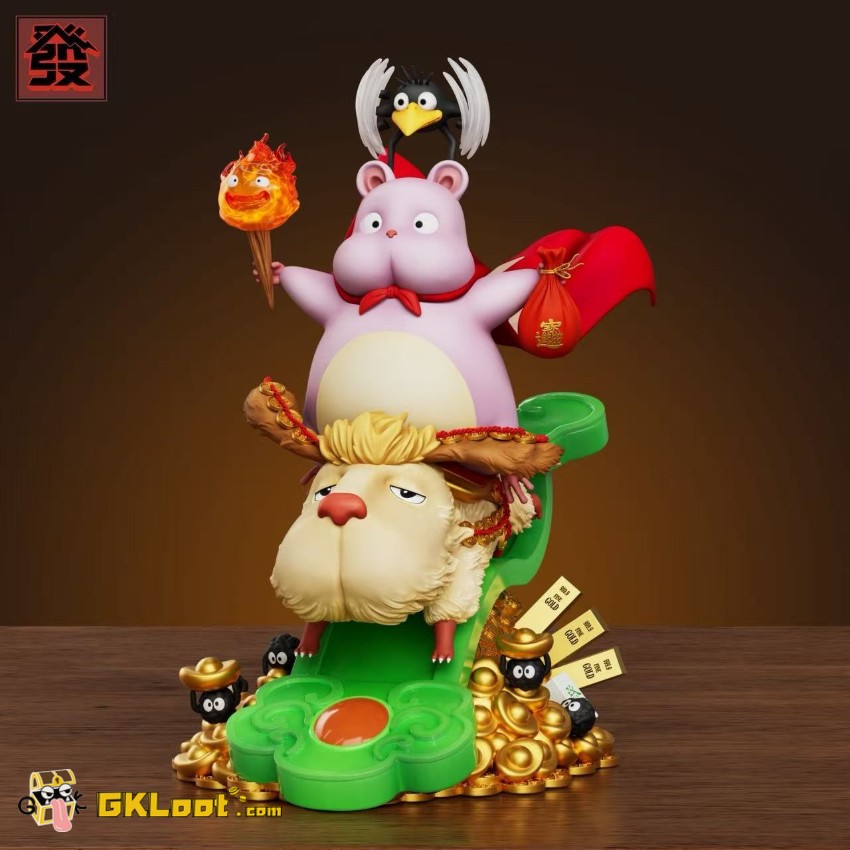 Fa Studio Spirited Away & Howl's Moving Castle Boh & Heen Statue - View 1 Fa Studio Spirited Away & Howl's Moving Castle Boh & Heen Statue - View 1