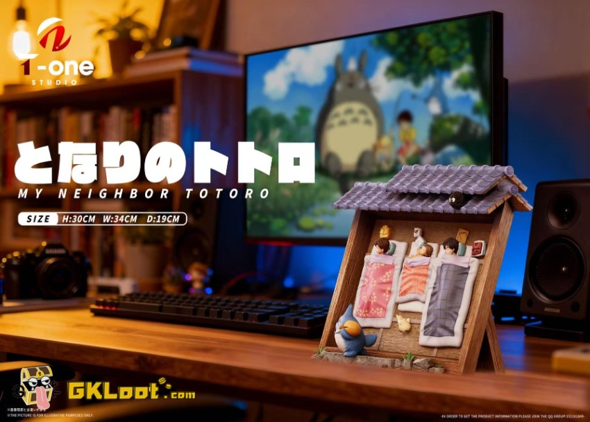 T-one Studio My Neighbor Totoro Tatsuo Kusakabe & Satsuki Kusakabe & Totoro Statue - View 8 T-one Studio My Neighbor Totoro Tatsuo Kusakabe & Satsuki Kusakabe & Totoro Statue - View 8