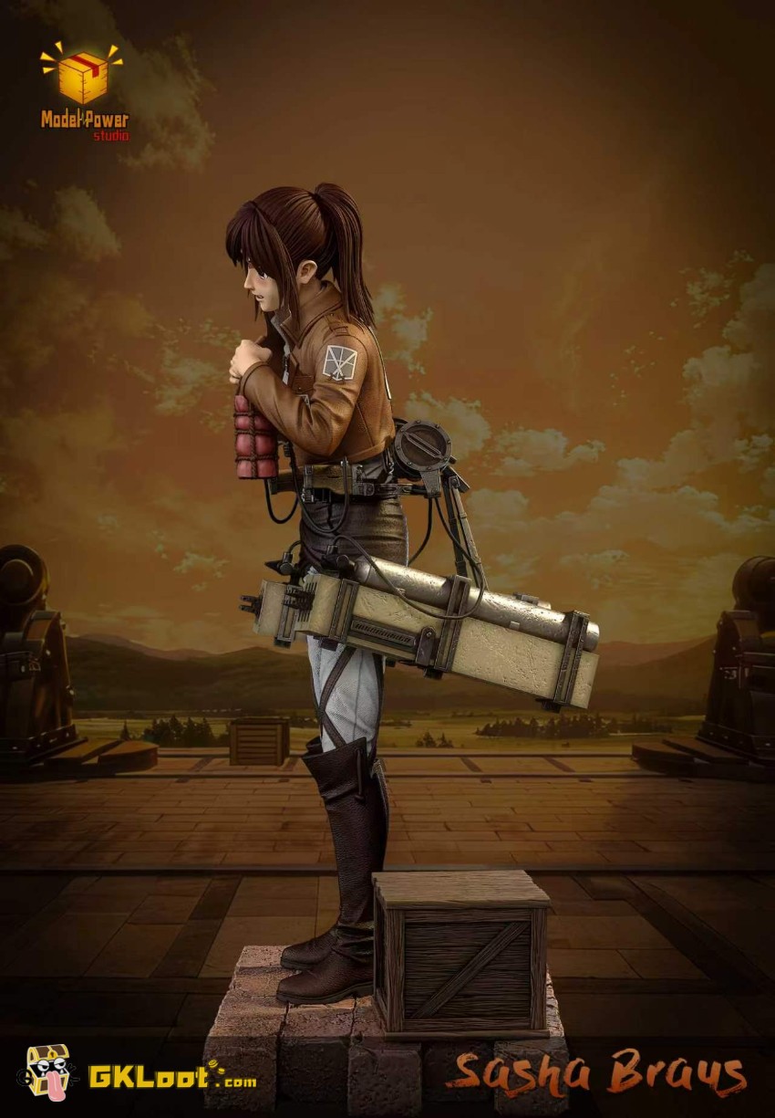 Model Power Studio Attack On Titan Sasha Braus Statue - View 4 Model Power Studio Attack On Titan Sasha Braus Statue - View 4