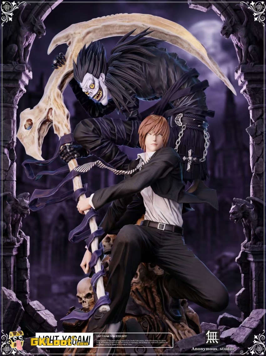 Anonymous Studio Death Note Light Yagami & Ryuk Statue - View 10 Anonymous Studio Death Note Light Yagami & Ryuk Statue - View 10