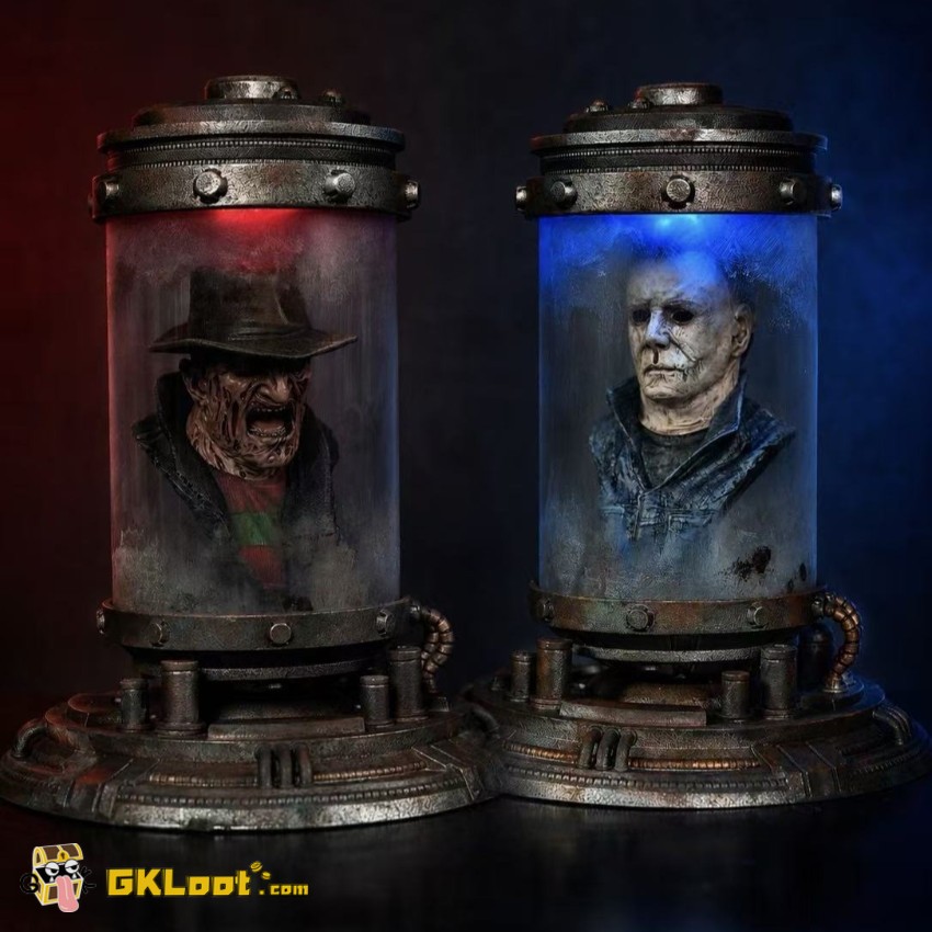 3109 Studio 1/4 A Nightmare on Elm Street & Halloween Freddy Krueger & Michael Myers Statue - View 1 3109 Studio 1/4 A Nightmare on Elm Street & Halloween Freddy Krueger & Michael Myers Statue - View 1