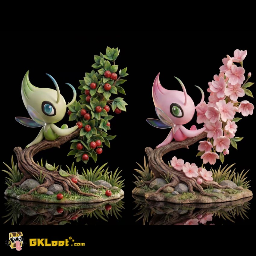 PocketPals Studio Pokémon Celebi Statue - View 1 PocketPals Studio Pokémon Celebi Statue - View 1
