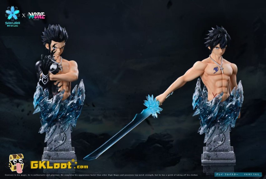 Sakura Studio Fairy Tail Gray Fullbuster Statue w/ LED - View 14 Sakura Studio Fairy Tail Gray Fullbuster Statue w/ LED - View 14