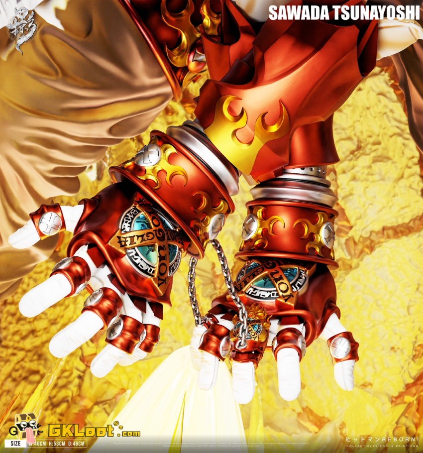 Lue Ying Studio Katekyo Hitman Reborn Tsunayoshi Sawada Statue w/ LED - View 10 Lue Ying Studio Katekyo Hitman Reborn Tsunayoshi Sawada Statue w/ LED - View 10