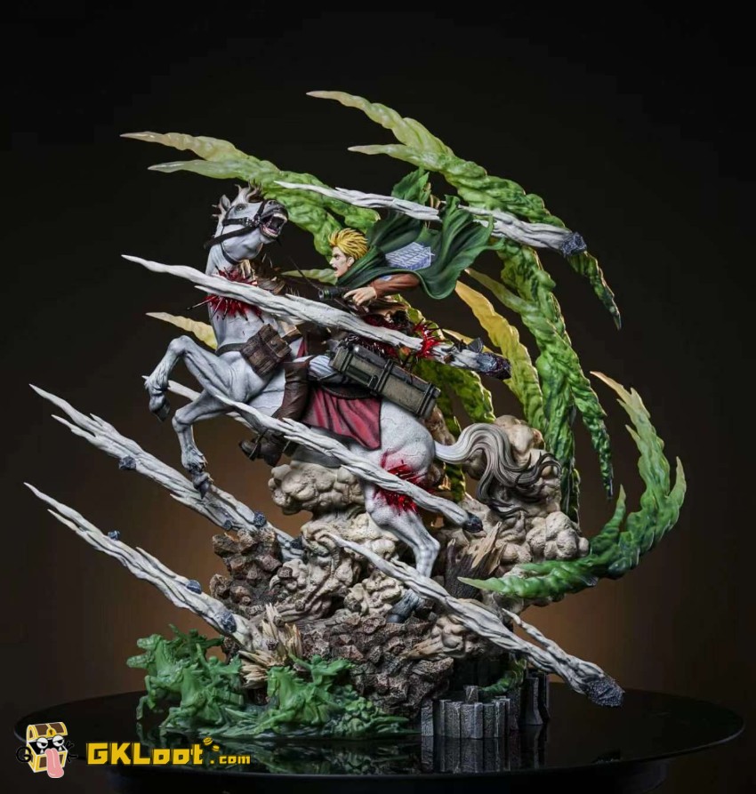 Model Power Studio Attack On Titan Erwin Smith Statue - View 4 Model Power Studio Attack On Titan Erwin Smith Statue - View 4