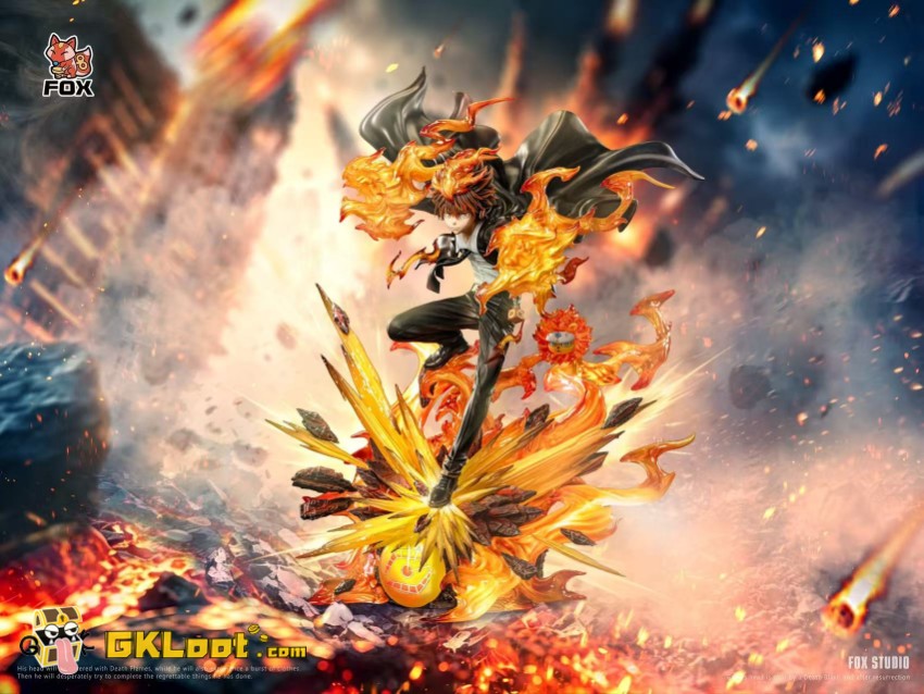 Fox Studio Katekyo Hitman Reborn Tsunayoshi Sawada Statue w/ LED - View 2 Fox Studio Katekyo Hitman Reborn Tsunayoshi Sawada Statue w/ LED - View 2
