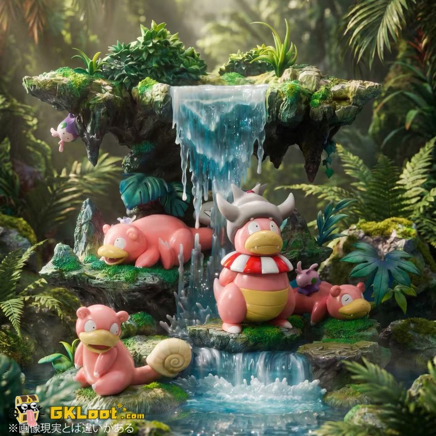 Moon Shadow Studio Pokémon Slowpoke Family Statue - View 1 Moon Shadow Studio Pokémon Slowpoke Family Statue - View 1