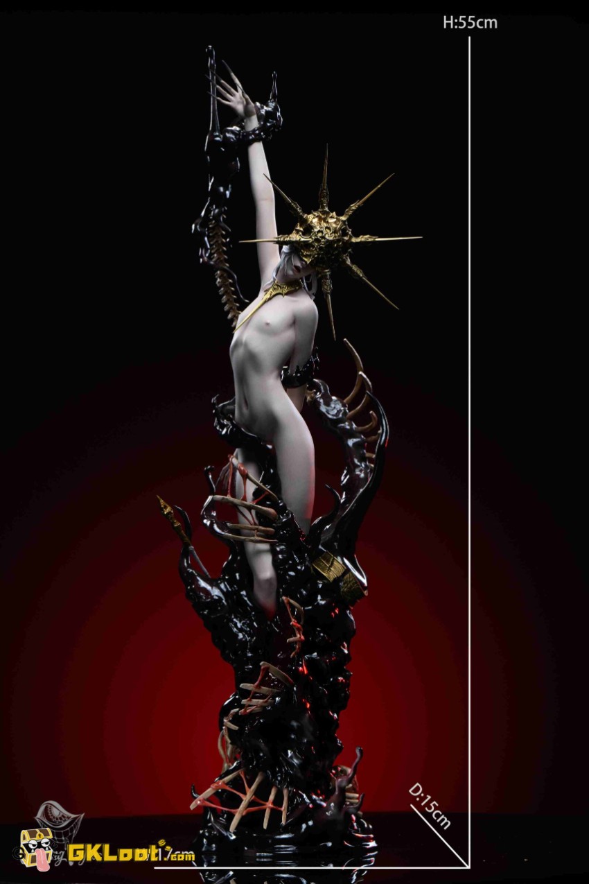 Craving Eyes Studio 1/5 Dark Souls Dark Sun Gwyndolin Statue - View 8 Craving Eyes Studio 1/5 Dark Souls Dark Sun Gwyndolin Statue - View 8