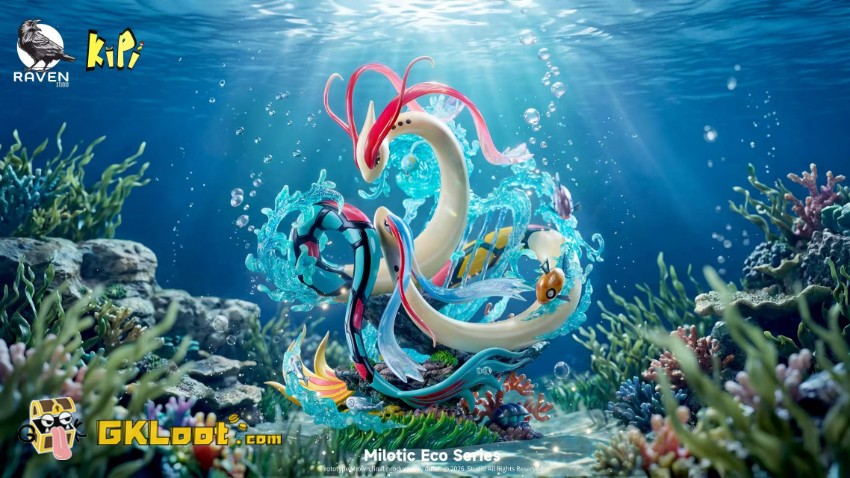 RAVEN & KiPi Studio Pokémon Milotic Statue - View 2 RAVEN & KiPi Studio Pokémon Milotic Statue - View 2