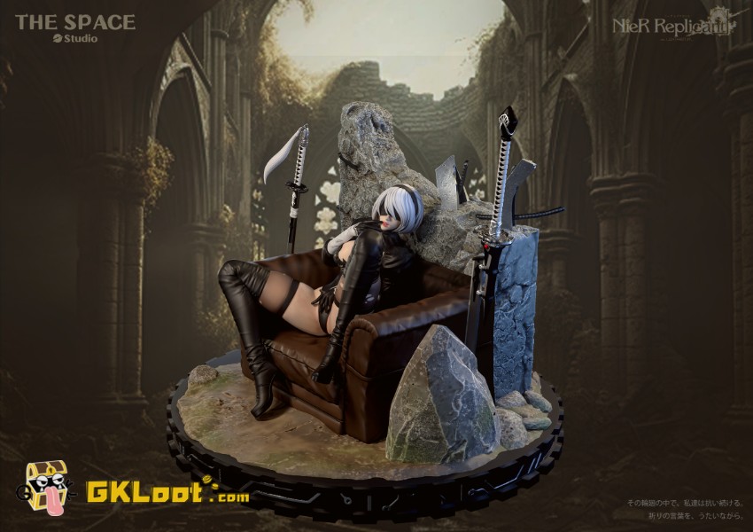 The Space Studio 1/6 NieR:Automata YoRHa No. 2 Type B Statue - View 4 The Space Studio 1/6 NieR:Automata YoRHa No. 2 Type B Statue - View 4