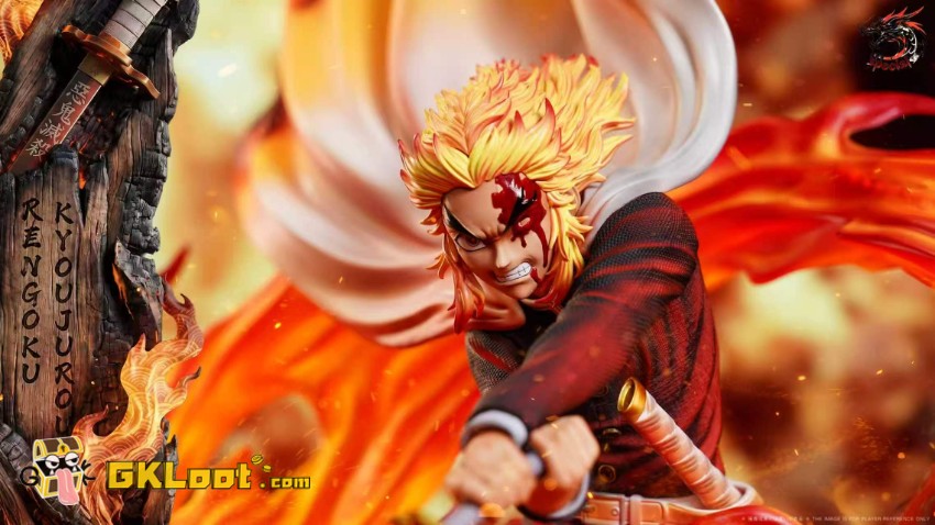 Special Studio 1/6 Demon Slayer Kyojuro Rengoku Statue w/ LED - View 5 Special Studio 1/6 Demon Slayer Kyojuro Rengoku Statue w/ LED - View 5