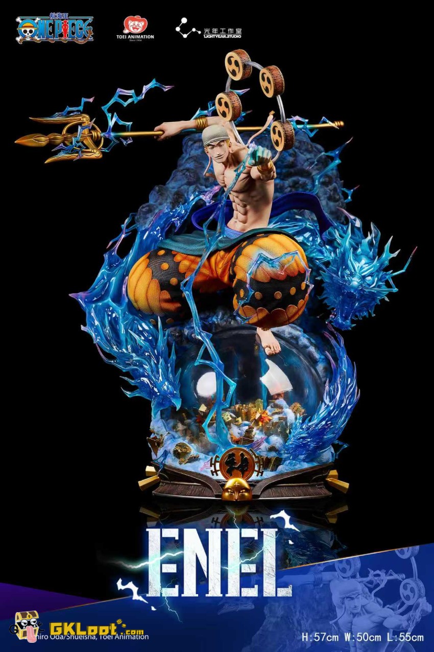 Light Year Studio One Piece Enel Statue w/ LED - View 2 Light Year Studio One Piece Enel Statue w/ LED - View 2