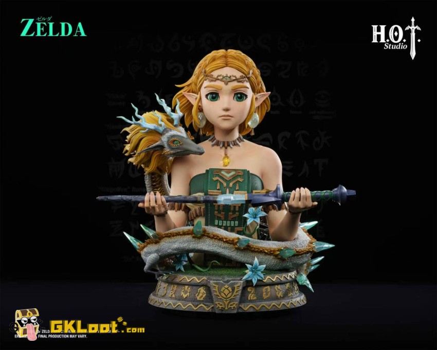 HOT Studio The Legend of Zelda Princess Zelda Bust Statue - View 9 HOT Studio The Legend of Zelda Princess Zelda Bust Statue - View 9