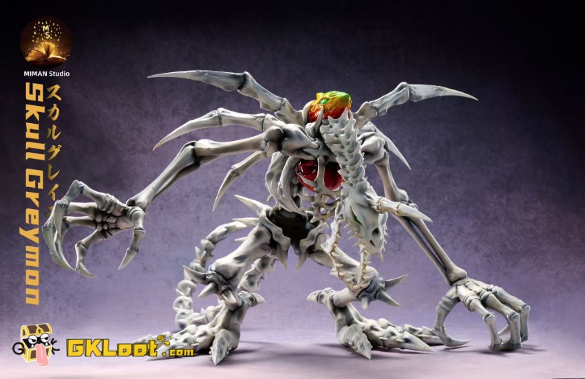 MIMAN Studio Digimon Skull Greymon Statue w/ LED - View 3 MIMAN Studio Digimon Skull Greymon Statue w/ LED - View 3