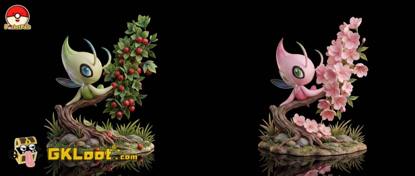 PocketPals Studio Pokémon Celebi Statue - View 3 PocketPals Studio Pokémon Celebi Statue - View 3