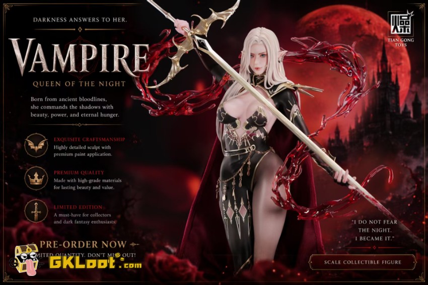 TianGongZaoWu Studio 1/4 Original Vampire Statue - View 3 TianGongZaoWu Studio 1/4 Original Vampire Statue - View 3