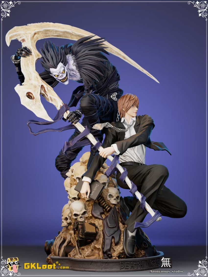 Anonymous Studio Death Note Light Yagami & Ryuk Statue - View 3 Anonymous Studio Death Note Light Yagami & Ryuk Statue - View 3