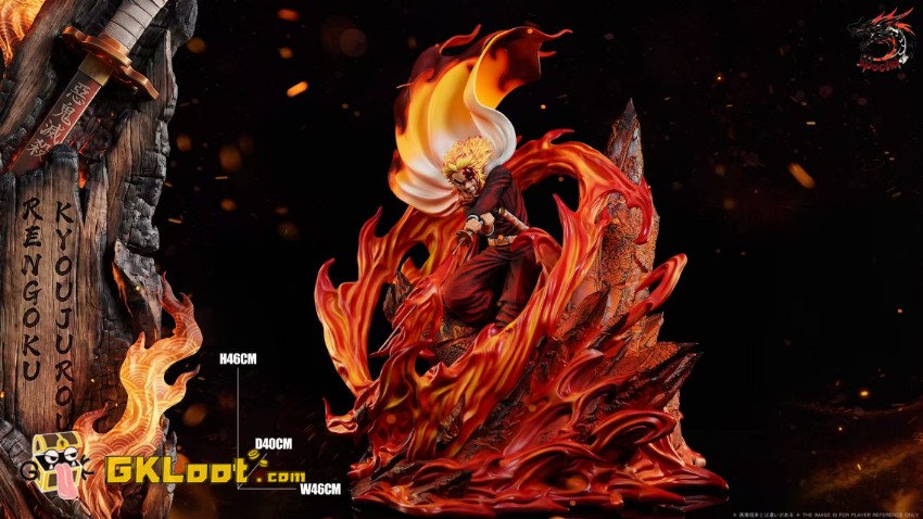 Special Studio 1/6 Demon Slayer Kyojuro Rengoku Statue w/ LED - View 3 Special Studio 1/6 Demon Slayer Kyojuro Rengoku Statue w/ LED - View 3