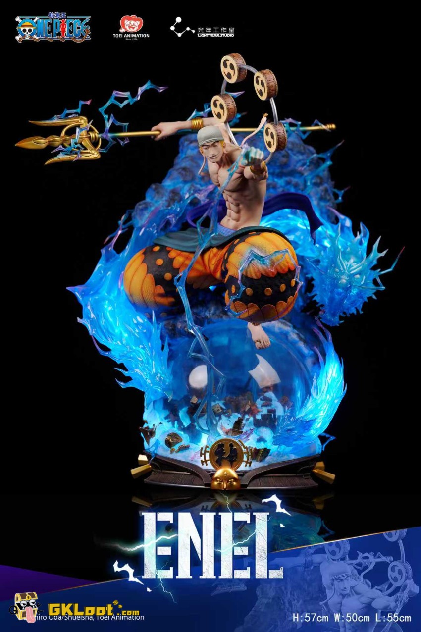 Light Year Studio One Piece Enel Statue w/ LED - View 3 Light Year Studio One Piece Enel Statue w/ LED - View 3