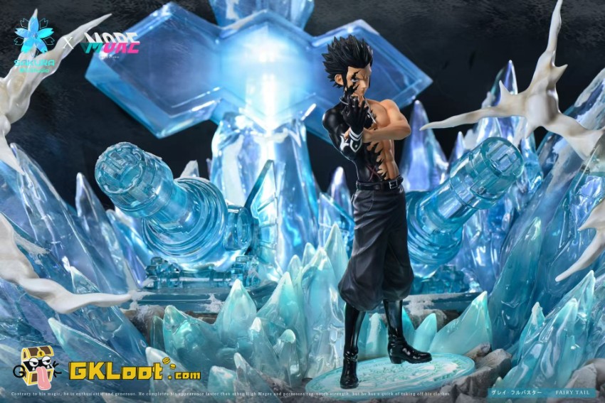 Sakura Studio Fairy Tail Gray Fullbuster Statue w/ LED - View 7 Sakura Studio Fairy Tail Gray Fullbuster Statue w/ LED - View 7