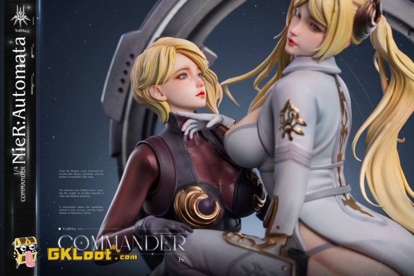 Thunder Studio 1/4 NieR:Automata Commander White & Attendant Statue - View 6 Thunder Studio 1/4 NieR:Automata Commander White & Attendant Statue - View 6