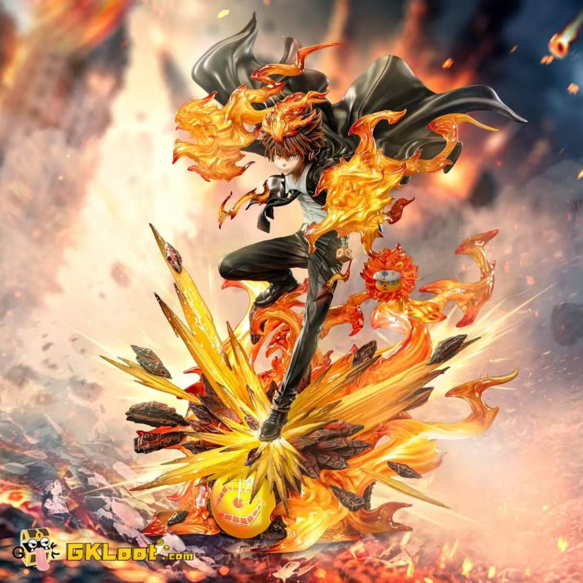 Fox Studio Katekyo Hitman Reborn Tsunayoshi Sawada Statue w/ LED - View 1 Fox Studio Katekyo Hitman Reborn Tsunayoshi Sawada Statue w/ LED - View 1