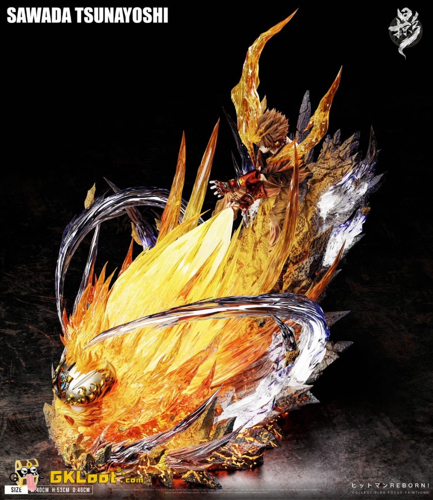 Lue Ying Studio Katekyo Hitman Reborn Tsunayoshi Sawada Statue w/ LED - View 9 Lue Ying Studio Katekyo Hitman Reborn Tsunayoshi Sawada Statue w/ LED - View 9