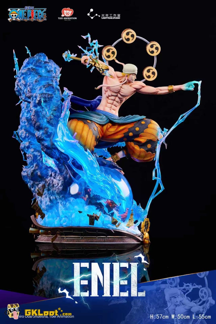 Light Year Studio One Piece Enel Statue w/ LED - View 5 Light Year Studio One Piece Enel Statue w/ LED - View 5