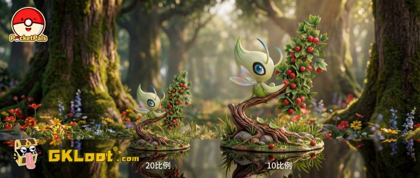 PocketPals Studio Pokémon Celebi Statue - View 4 PocketPals Studio Pokémon Celebi Statue - View 4