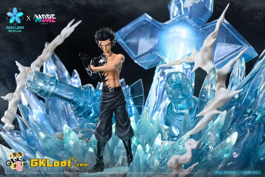 Sakura Studio Fairy Tail Gray Fullbuster Statue w/ LED - View 9 Sakura Studio Fairy Tail Gray Fullbuster Statue w/ LED - View 9